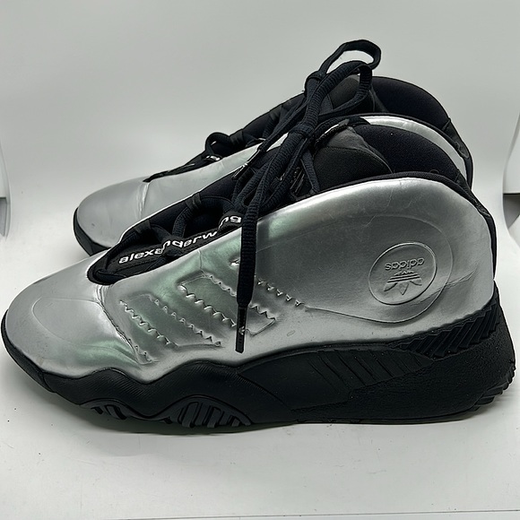 Adidas x Alexander Wang Futureshell Silver/Black Sneaker Shoes **Size 7** - Picture 4 of 8
